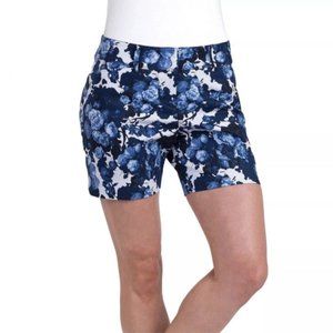 The Limited | Indigo Blue Floral Tailored Shorts
